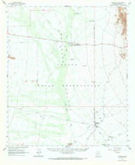 Pisinimo, Arizona 1963 (1971) USGS Old Topo Map Reprint 15x15 AZ Quad 314916