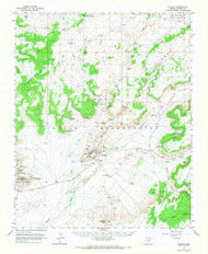 Polacca, Arizona 1966 (1987) USGS Old Topo Map Reprint 15x15 AZ Quad 314917