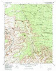 Powell Plateau, Arizona 1962 (1985) USGS Old Topo Map Reprint 15x15 AZ Quad 314923