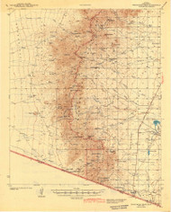 Presumido Peak, Arizona 1943 (1943) USGS Old Topo Map Reprint 15x15 AZ Quad 704118