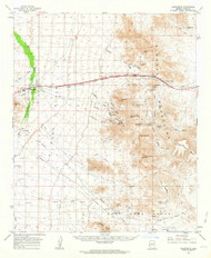 Quartzsite, Arizona 1962 (1964) USGS Old Topo Map Reprint 15x15 AZ Quad 314939