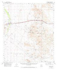 Quartzsite, Arizona 1962 (1971) USGS Old Topo Map Reprint 15x15 AZ Quad 314938