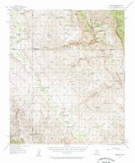 Redington, Arizona 1957 (1961) USGS Old Topo Map Reprint 15x15 AZ Quad 314962