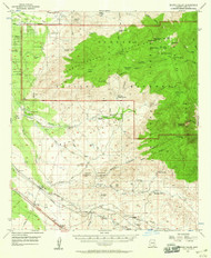 Rincon Valley, Arizona 1957 (1960) USGS Old Topo Map Reprint 15x15 AZ Quad 314966