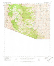 Ruby, Arizona 1957 (1973) USGS Old Topo Map Reprint 15x15 AZ Quad 314981