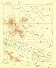 Sacaton, Arizona 1907 (1948) USGS Old Topo Map Reprint 15x15 AZ Quad 314982