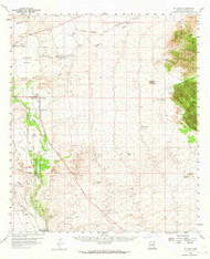 Saint David, Arizona 1958 (1964) USGS Old Topo Map Reprint 15x15 AZ Quad 314992