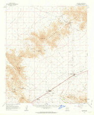 Salome, Arizona 1961 (1962) USGS Old Topo Map Reprint 15x15 AZ Quad 314996