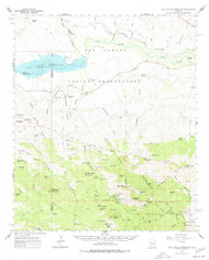 San Carlos Reservoir, Arizona 1962 (1977) USGS Old Topo Map Reprint 15x15 AZ Quad 314999