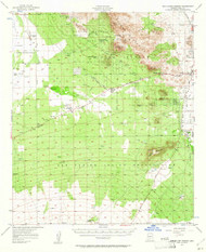 San Xavier Mission, Arizona 1957 (1961) USGS Old Topo Map Reprint 15x15 AZ Quad 315015