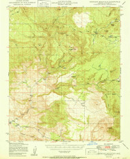 Sheridan Mountain, Arizona 1950 (1950) USGS Old Topo Map Reprint 15x15 AZ Quad 315032