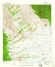 Sierra Bonita Ranch, Arizona 1940 (1960) USGS Old Topo Map Reprint 15x15 AZ Quad 315042