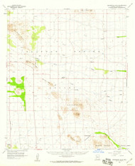 Square Top Hills, Arizona 1958 (1959) USGS Old Topo Map Reprint 15x15 AZ Quad 315069