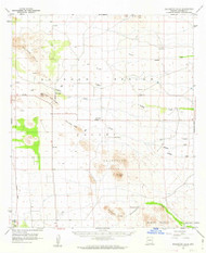 Square Top Hills, Arizona 1958 (1963) USGS Old Topo Map Reprint 15x15 AZ Quad 315068