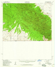 Sunnyside, Arizona 1958 (1959) USGS Old Topo Map Reprint 15x15 AZ Quad 315076