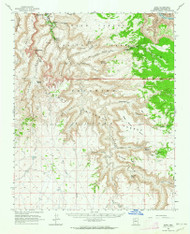 Supai, Arizona 1962 (1964) USGS Old Topo Map Reprint 15x15 AZ Quad 315082