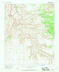 Supai, Arizona 1962 (1970) USGS Old Topo Map Reprint 15x15 AZ Quad 315083