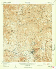 Superior, Arizona 1948 (1953) USGS Old Topo Map Reprint 15x15 AZ Quad 315086