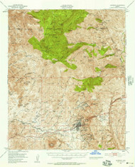 Superior, Arizona 1948 (1957) USGS Old Topo Map Reprint 15x15 AZ Quad 315084