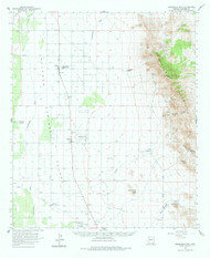 Swisshelm Mountain, Arizona 1958 (1981) USGS Old Topo Map Reprint 15x15 AZ Quad 315091