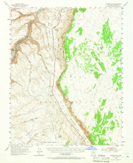 Tanner Wash, Arizona 1954 (1966) USGS Old Topo Map Reprint 15x15 AZ Quad 315092