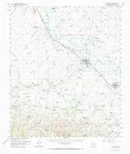 Thatcher, Arizona 1960 (1967) USGS Old Topo Map Reprint 15x15 AZ Quad 315096