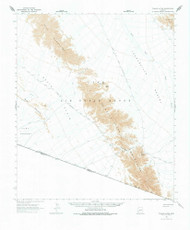 Tinajas Altas, Arizona 1965 (1978) USGS Old Topo Map Reprint 15x15 AZ Quad 315101