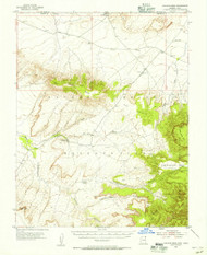 Toh Atin Mesa, Arizona 1953 (1956) USGS Old Topo Map Reprint 15x15 AZ Quad 315102