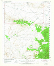 Toh Atin Mesa, Arizona 1953 (1967) USGS Old Topo Map Reprint 15x15 AZ Quad 315103