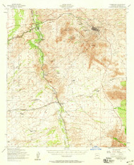 Tombstone, Arizona 1952 (1959) USGS Old Topo Map Reprint 15x15 AZ Quad 315104
