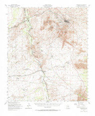 Tombstone, Arizona 1952 (1968) USGS Old Topo Map Reprint 15x15 AZ Quad 315105