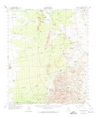 Tortolita Mountains, Arizona 1959 (1974) USGS Old Topo Map Reprint 15x15 AZ Quad 315114