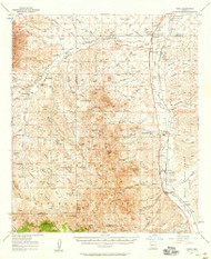 Tubac, Arizona 1957 (1958) USGS Old Topo Map Reprint 15x15 AZ Quad 315127