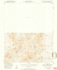 Turkey Canyon, Arizona 1950 (1950) USGS Old Topo Map Reprint 15x15 AZ Quad 315137