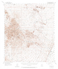Twin Buttes, Arizona 1957 (1971) USGS Old Topo Map Reprint 15x15 AZ Quad 315144
