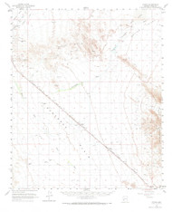 Utting, Arizona 1962 (1973) USGS Old Topo Map Reprint 15x15 AZ Quad 315146