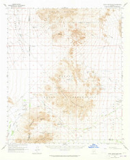 Vekol Mountains, Arizona 1963 (1965) USGS Old Topo Map Reprint 15x15 AZ Quad 315161