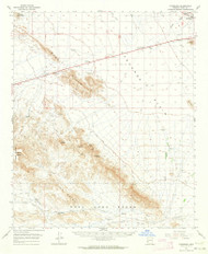 Vicksburg, Arizona 1962 (1964) USGS Old Topo Map Reprint 15x15 AZ Quad 315162