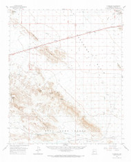 Vicksburg, Arizona 1962 (1969) USGS Old Topo Map Reprint 15x15 AZ Quad 315163
