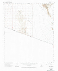 Vopoki Ridge, Arizona 1965 (1966) USGS Old Topo Map Reprint 15x15 AZ Quad 315165