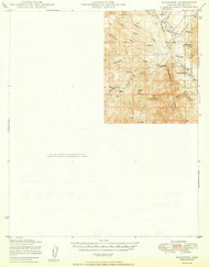 Wagoner, Arizona 1950 (1950) USGS Old Topo Map Reprint 15x15 AZ Quad 315171