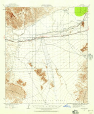 Wellton, Arizona 1926 (1958) USGS Old Topo Map Reprint 15x15 AZ Quad 315173
