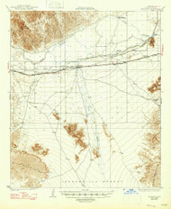 Wellton, Arizona 1929 (1947) USGS Old Topo Map Reprint 15x15 AZ Quad 315175