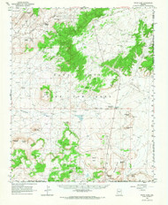 White Cone, Arizona 1966 (1968) USGS Old Topo Map Reprint 15x15 AZ Quad 315177