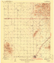 Willcox, Arizona 1943 (1943) USGS Old Topo Map Reprint 15x15 AZ Quad 705109