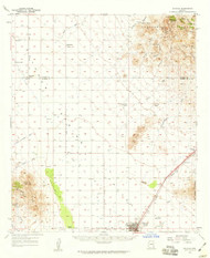 Willcox, Arizona 1958 (1959) USGS Old Topo Map Reprint 15x15 AZ Quad 315186