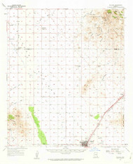 Willcox, Arizona 1958 (1962) USGS Old Topo Map Reprint 15x15 AZ Quad 315185