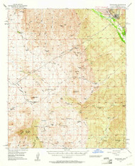 Winkelman, Arizona 1949 (1961) USGS Old Topo Map Reprint 15x15 AZ Quad 315195