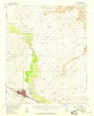 Winslow, Arizona 1954 (1956) USGS Old Topo Map Reprint 15x15 AZ Quad 315198