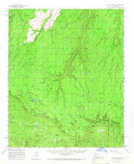 Woods Canyon, Arizona 1961 (1966) USGS Old Topo Map Reprint 15x15 AZ Quad 315200
